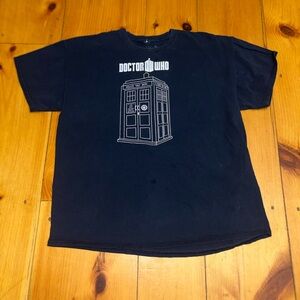 Doctor Who TARDIS Graphic T-Shirt Men’s XL Dark Blue